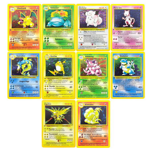 Carta Pokémon 1ST EDITION 1999 | Charizard Blastoise Venusaur Holo Collection Card