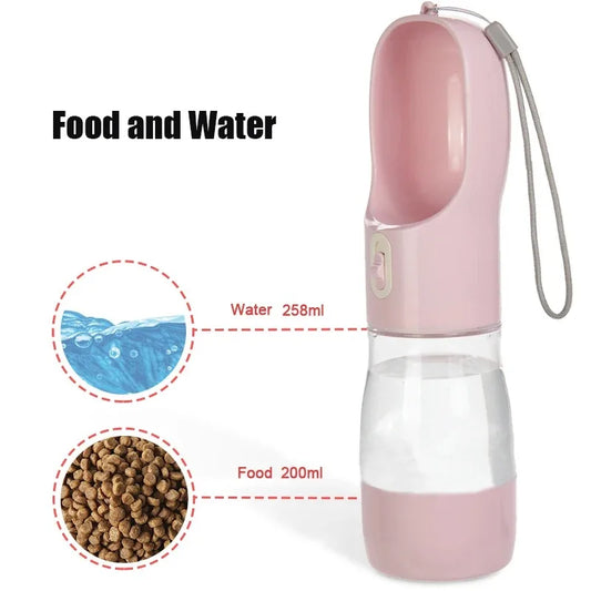 Borraccia 2 in 1 per Cani – Acqua e Cibo da Viaggio