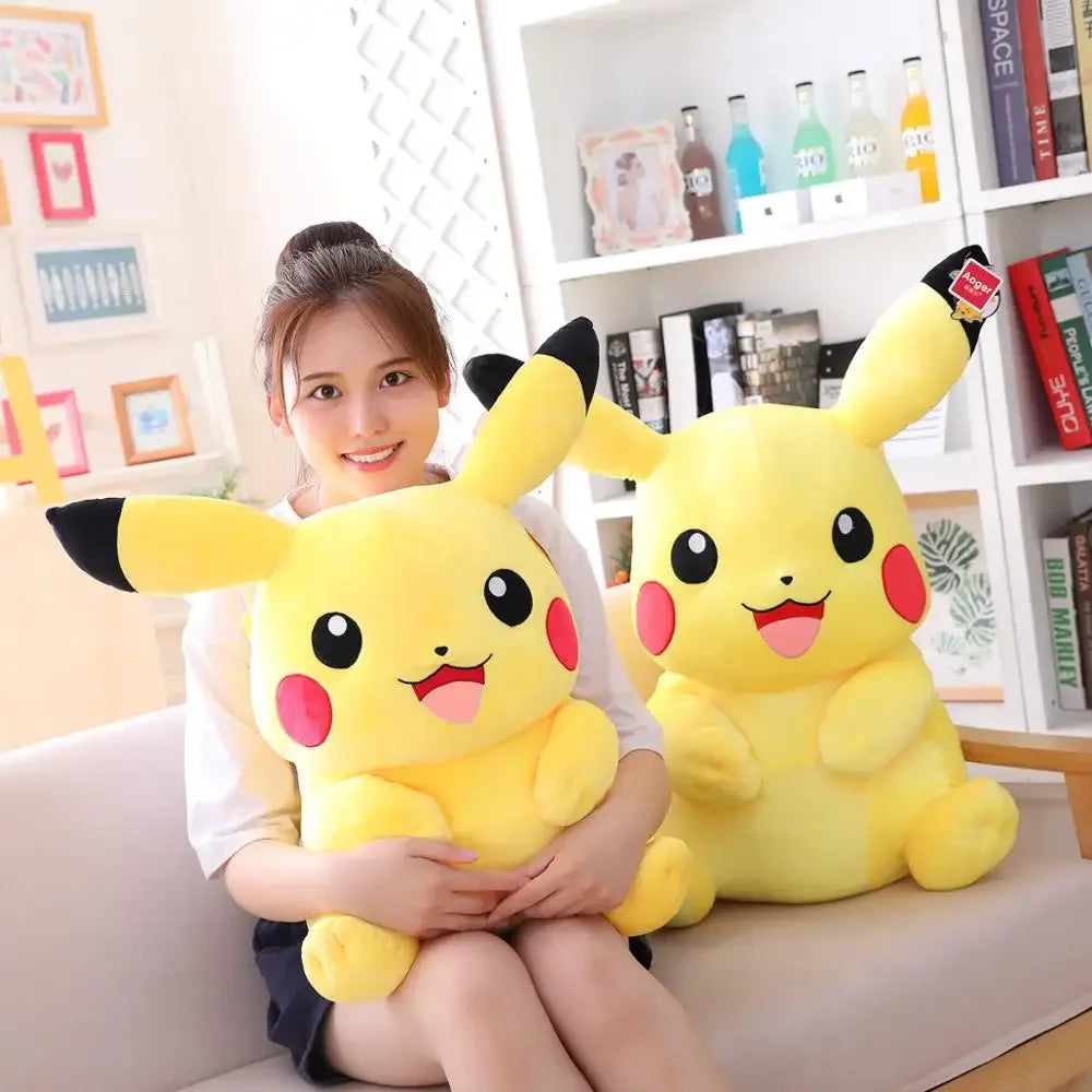 Peluche Pikachu Pokémon Kawaii XL – Cuscino Morbido da Collezione