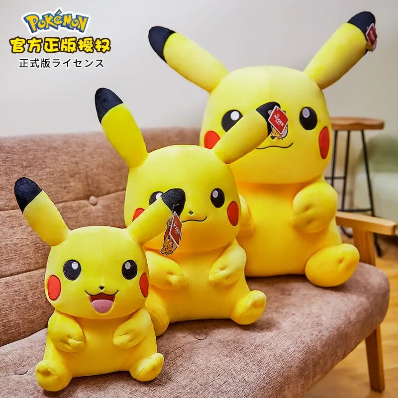 Peluche Pikachu Pokémon Kawaii XL – Cuscino Morbido da Collezione