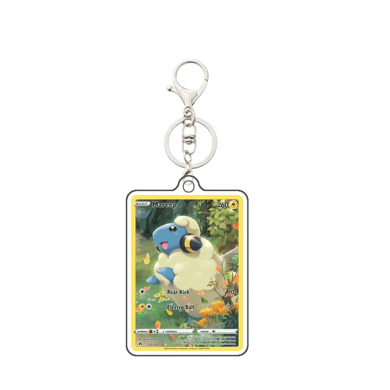 Portachiavi Acrilico Pokémon | Magmortar Riolu Lapras Mew Mareep Pendant 5cm