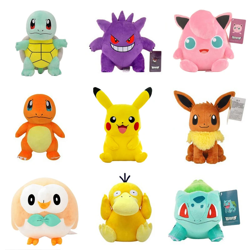 Peluche Pokémon 20 cm – Pikachu, Charizard, Gengar e altri | Pokémon Plush 20cm