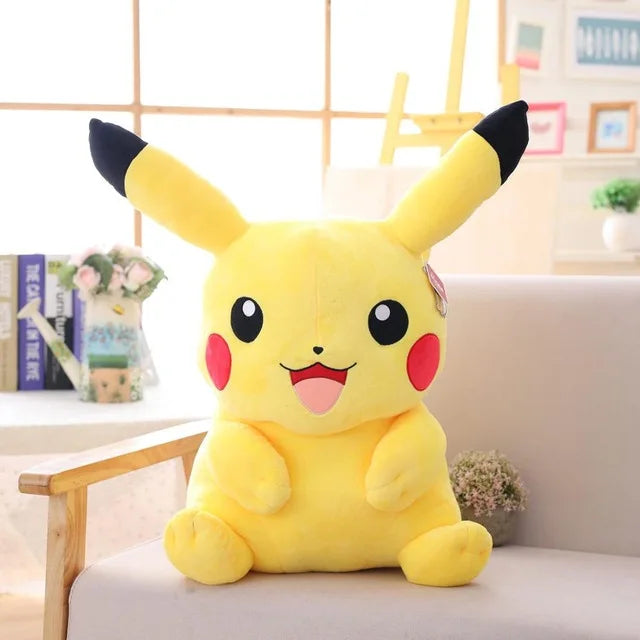 Peluche Pikachu Pokémon Kawaii XL – Cuscino Morbido da Collezione
