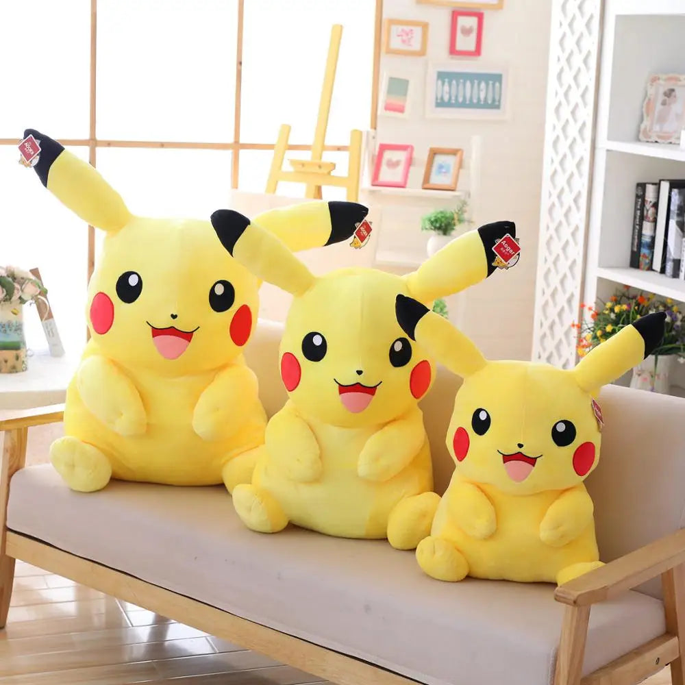 Peluche Pikachu Pokémon Kawaii XL – Cuscino Morbido da Collezione