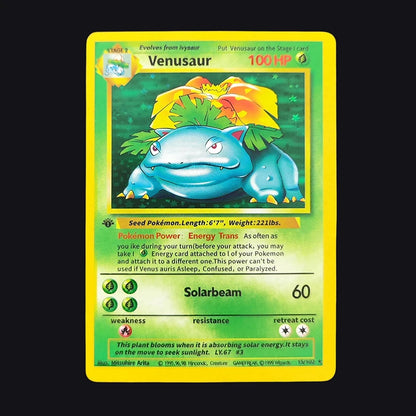 Carta Pokémon 1ST EDITION 1999 | Charizard Blastoise Venusaur Holo Collection Card