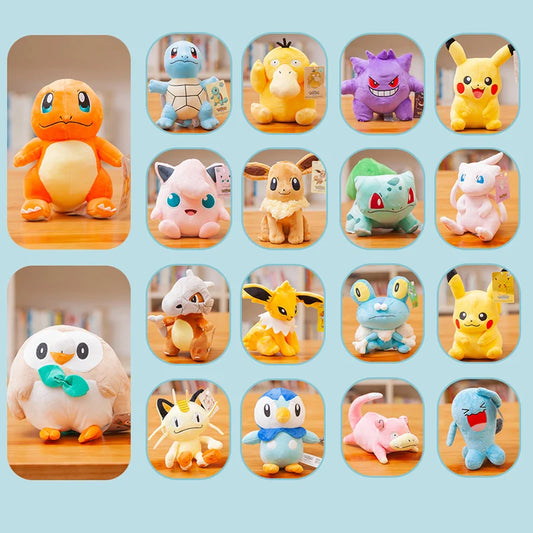 Peluche Pokémon 20 cm – Pikachu, Charizard, Gengar e altri | Pokémon Plush 20cm